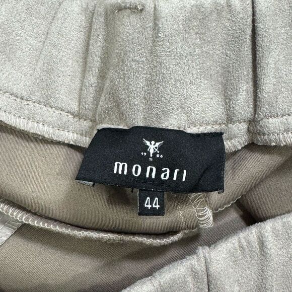 Monari Straight Leg Trousers- Greige - Picture 7 of 7